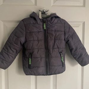 Carter’s puffer coat. Gray. Size 2t.